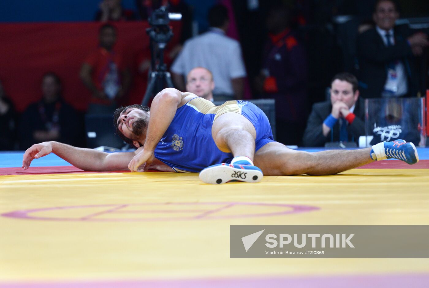 2012 Olympics. Men's freestyle wrestling. Day Three