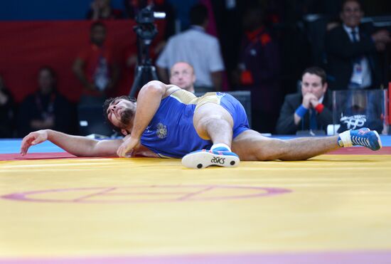 2012 Olympics. Men's freestyle wrestling. Day Three