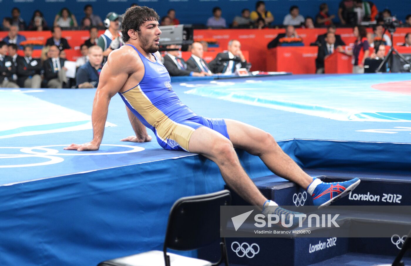 2012 Olympics. Men's freestyle wrestling. Day Three