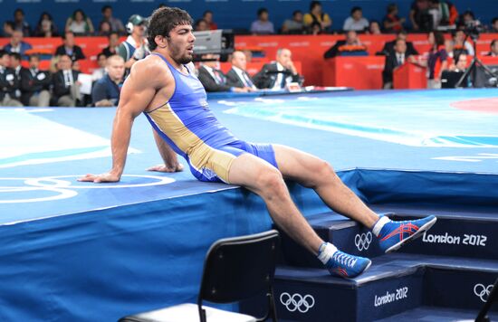 2012 Olympics. Men's freestyle wrestling. Day Three