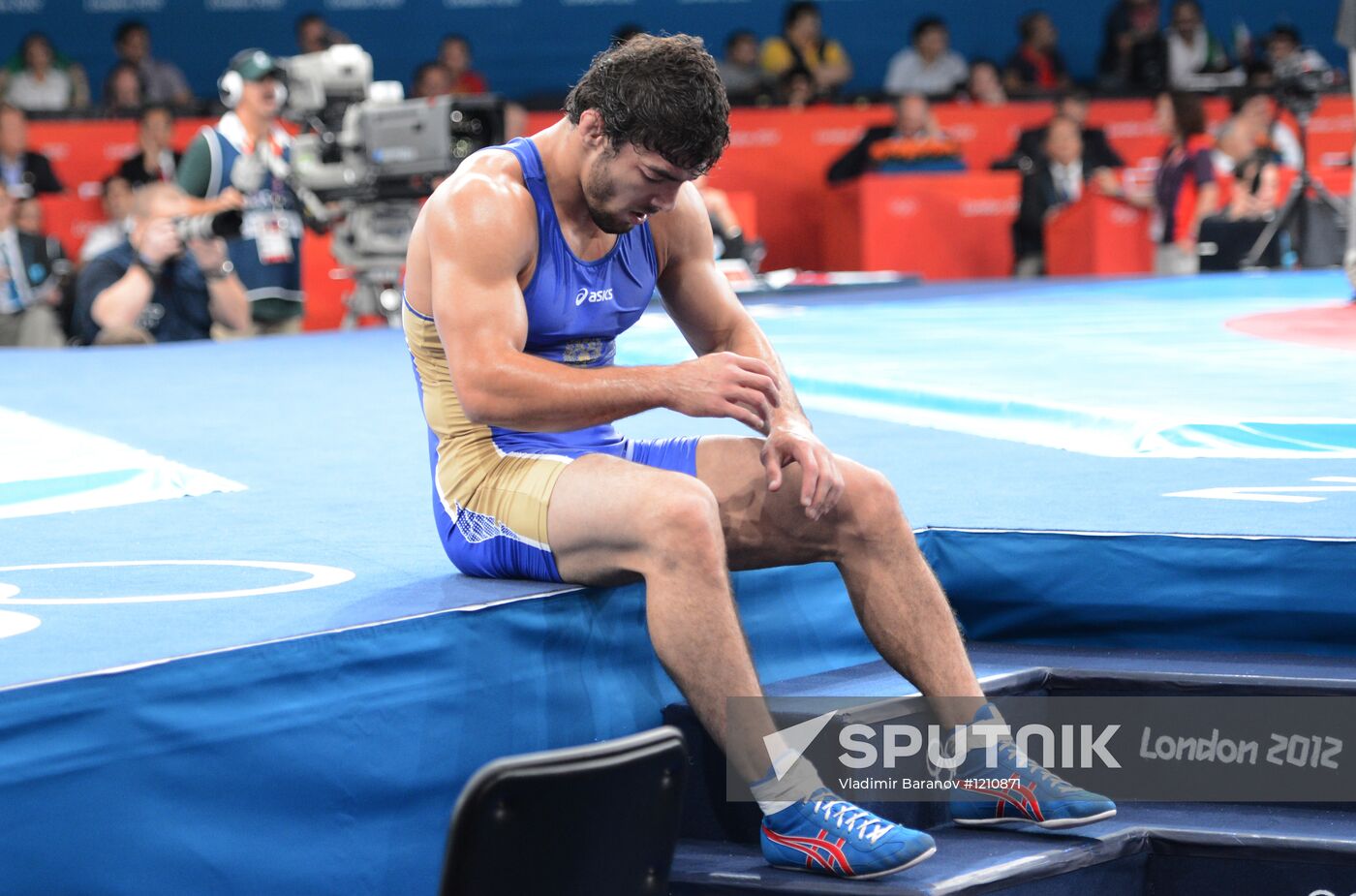 2012 Olympics. Men's freestyle wrestling. Day Three