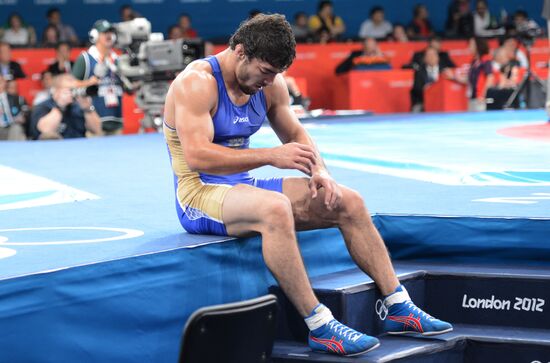 2012 Olympics. Men's freestyle wrestling. Day Three