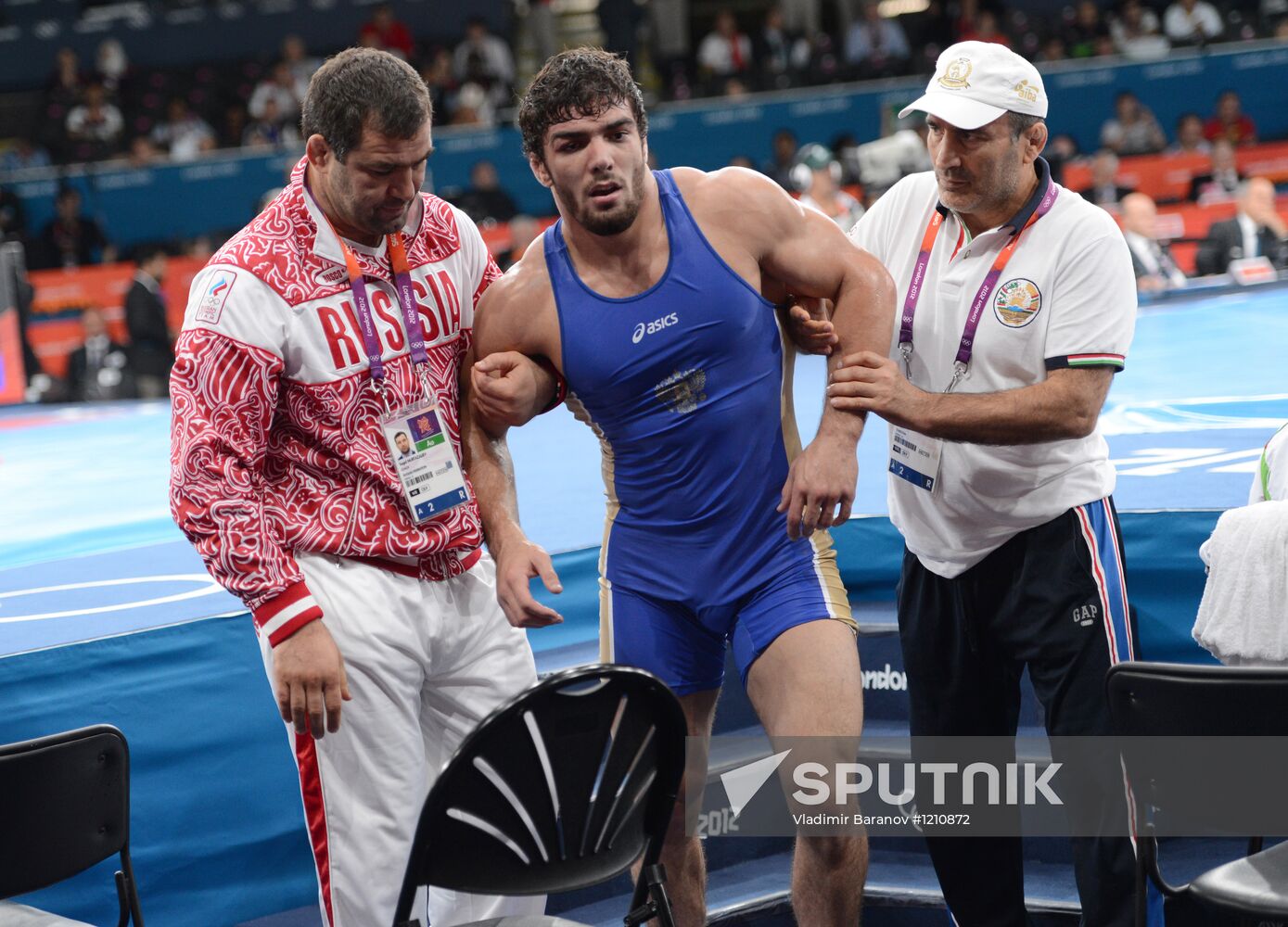 2012 Olympics. Men's freestyle wrestling. Day Three