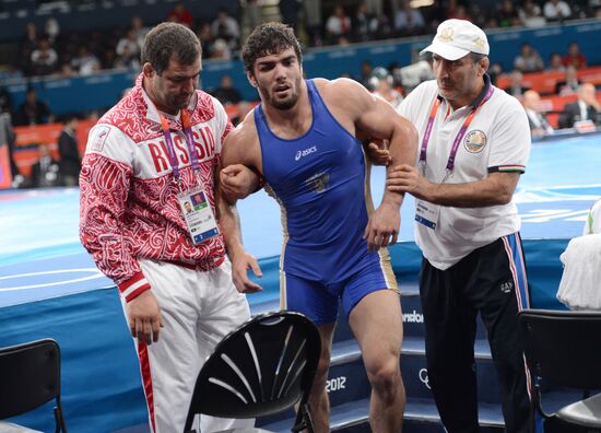2012 Olympics. Men's freestyle wrestling. Day Three