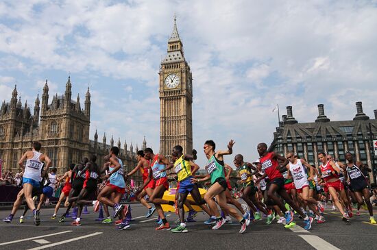 2012 Olympics. Athletics. Men's marathon