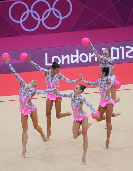 Olympics 2012 Rhythmic gymnastics. Group. Final
