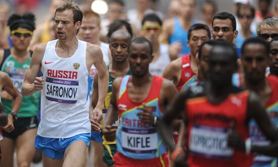 2012 Olympics. Athletics. Men's marathon