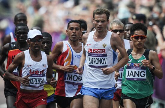 2012 Olympics. Athletics. Men's marathon