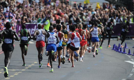 2012 Olympics. Athletics. Men's marathon