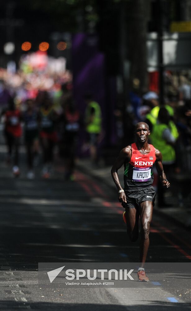 2012 Olympics. Athletics. Men's marathon