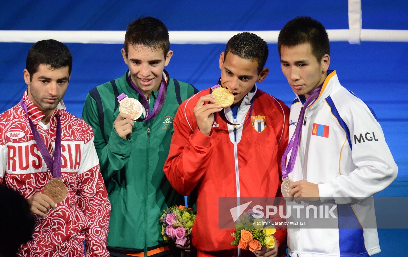 Olympics 2012 Men's Boxing. Awards ceremony