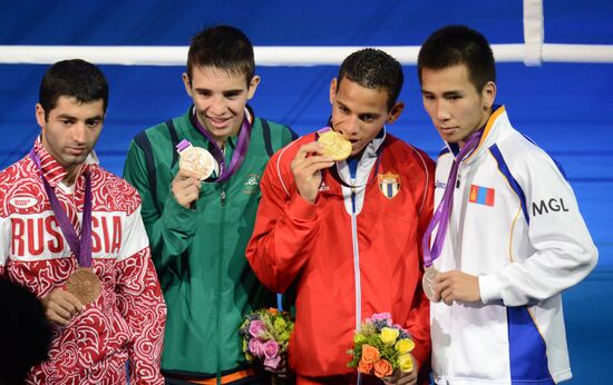 Olympics 2012 Men's Boxing. Awards ceremony