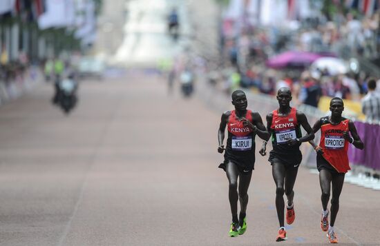 2012 Olympics. Athletics. Men's marathon