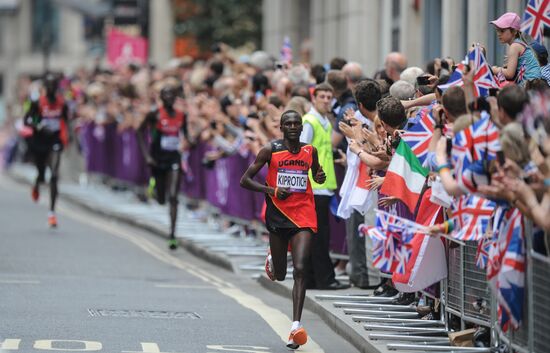 2012 Olympics. Athletics. Men's marathon