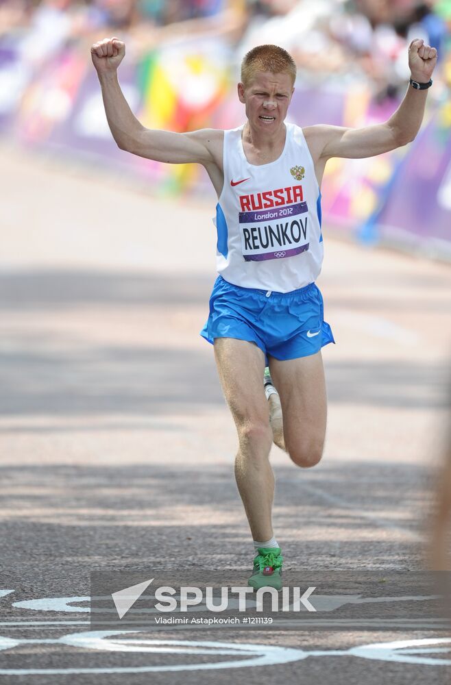 2012 Olympics. Athletics. Men's marathon