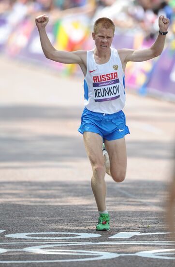 2012 Olympics. Athletics. Men's marathon