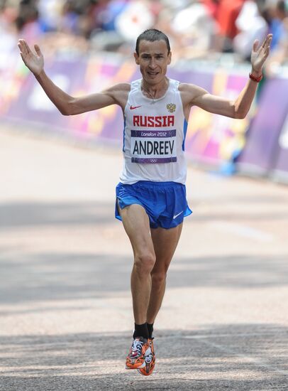 2012 Olympics. Athletics. Men's marathon