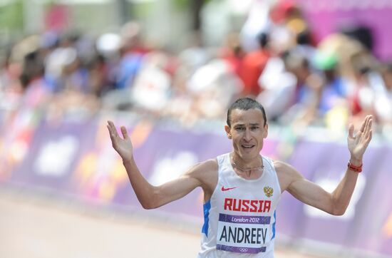 2012 Olympics. Athletics. Men's marathon