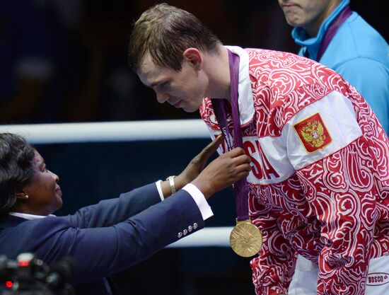 Olympics 2012 Men's 81 kg Boxing. Fight for 1st place