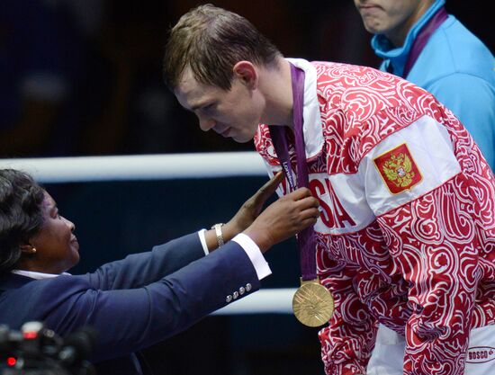 Olympics 2012 Men's 81 kg Boxing. Fight for 1st place