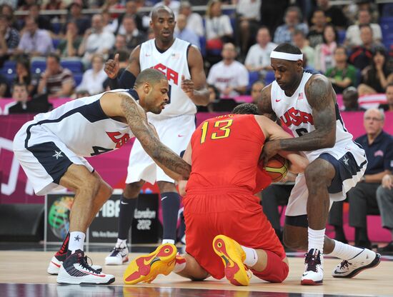 London 2012 Olympics. Men's Volleyball. United States vs. Spain