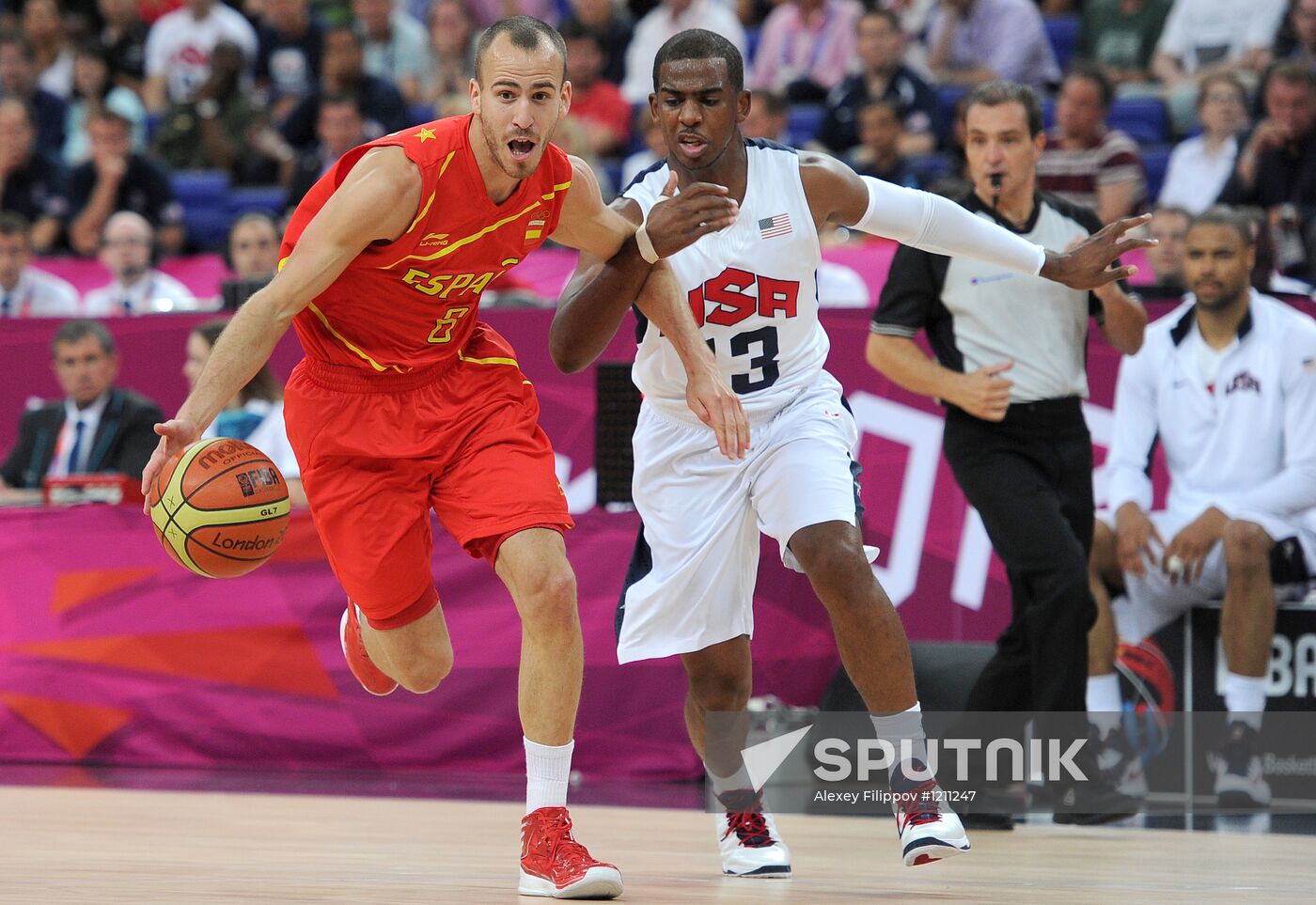 London 2012 Olympics. Men's Volleyball. United States vs. Spain
