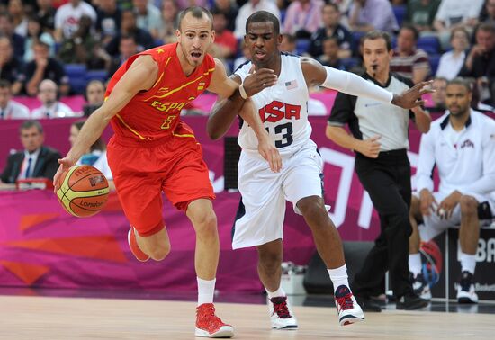 London 2012 Olympics. Men's Volleyball. United States vs. Spain