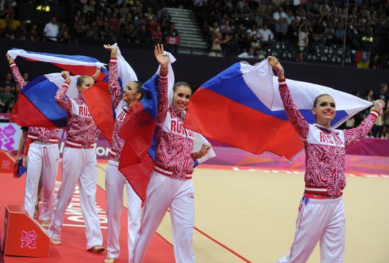 2012 Olympics. Rhythmic gymanstics. Group All-Around final