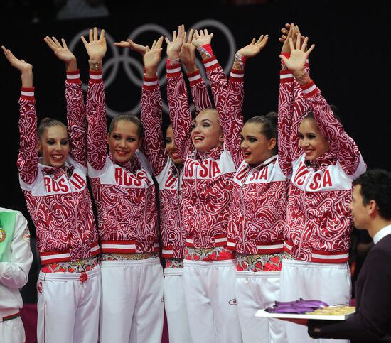 Olympics 2012 Rhythmic gymnastics. Group. Final