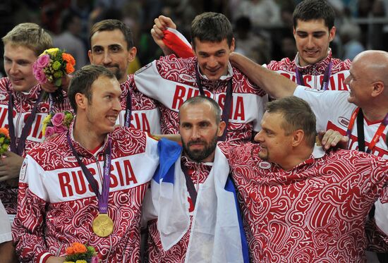 London 2012 Olympics. Men's Volleyball. Russia vs. Brazil