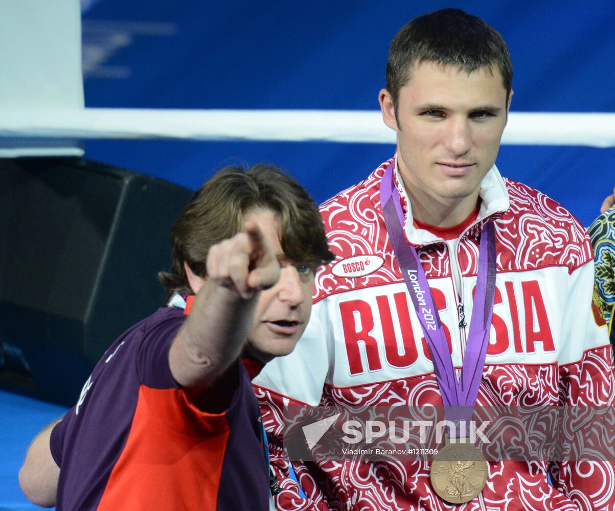 London 2012 Olympics. Men's boxing. Awarding ceremony