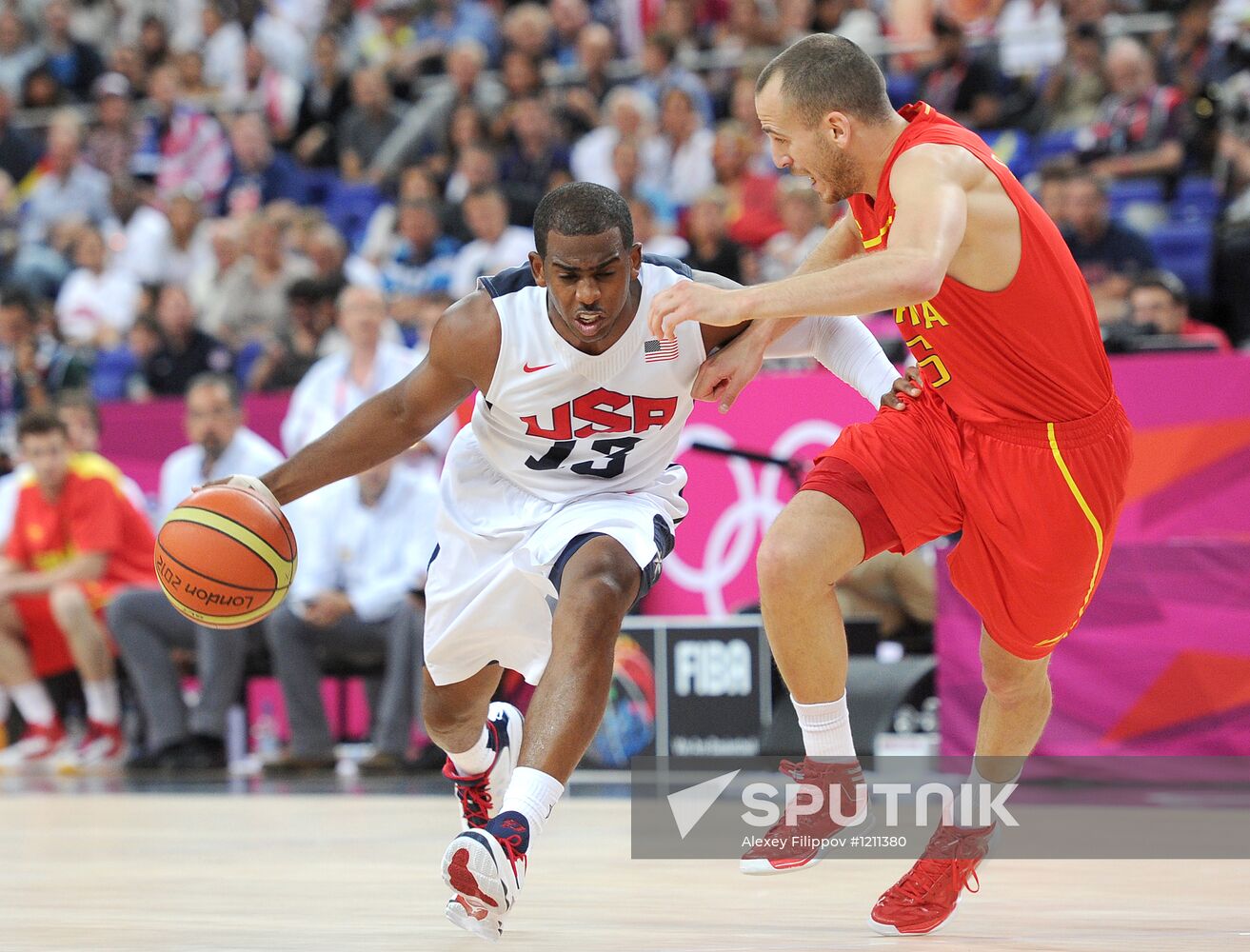 London 2012 Olympics. Men's Volleyball. United States vs. Spain