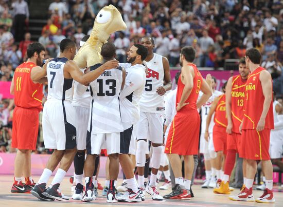 London 2012 Olympics. Men's Volleyball. United States vs. Spain
