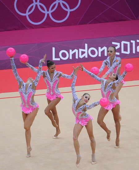 2012 Olympics. Rhythmic gymanstics. Group All-Around final