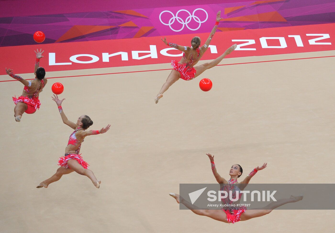 2012 Olympics. Rhythmic gymanstics. Group All-Around final