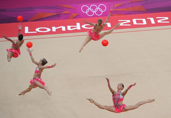 2012 Olympics. Rhythmic gymanstics. Group All-Around final