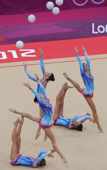 2012 Olympics. Rhythmic gymanstics. Group All-Around final