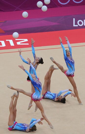2012 Olympics. Rhythmic gymanstics. Group All-Around final