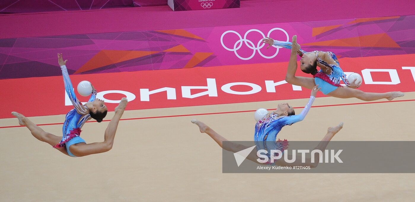 2012 Olympics. Rhythmic gymanstics. Group All-Around final