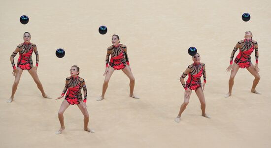 2012 Olympics. Rhythmic gymanstics. Group All-Around final