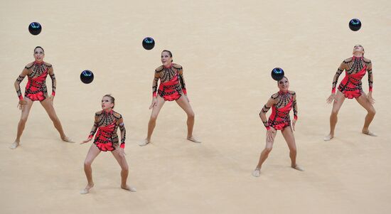 2012 Olympics. Rhythmic gymanstics. Group All-Around final