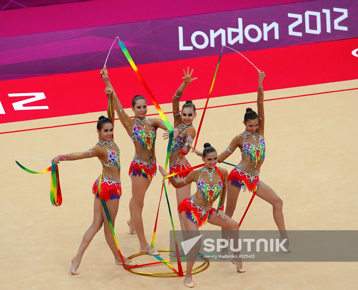 2012 Olympics. Rhythmic gymanstics. Group All-Around final