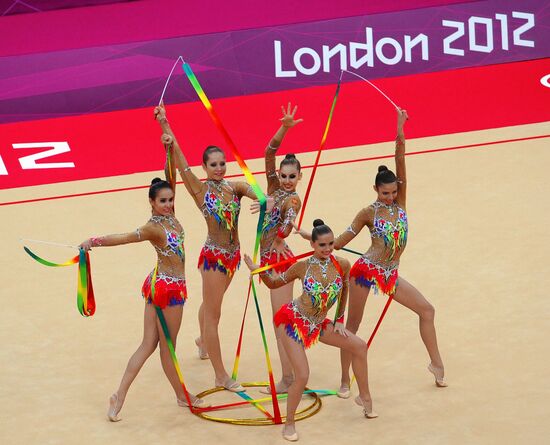 2012 Olympics. Rhythmic gymanstics. Group All-Around final