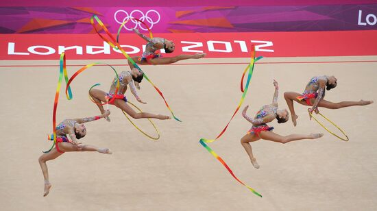 2012 Olympics. Rhythmic gymanstics. Group All-Around final