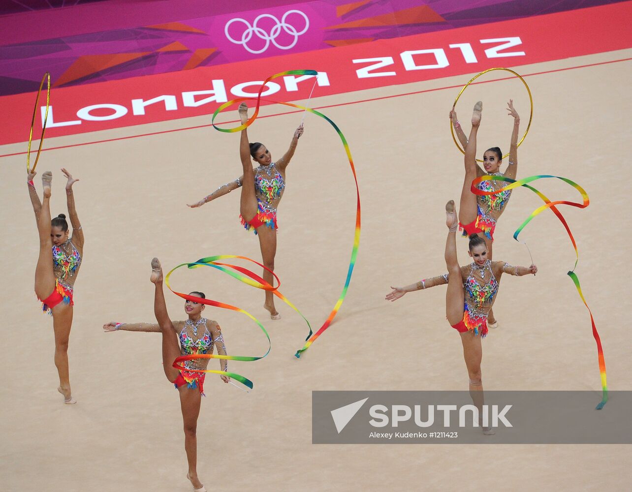 2012 Olympics. Rhythmic gymanstics. Group All-Around final