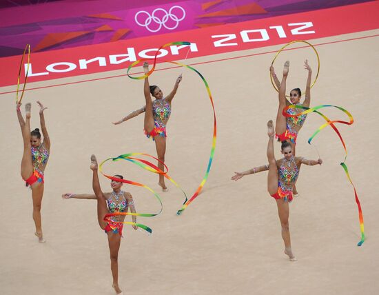 2012 Olympics. Rhythmic gymanstics. Group All-Around final