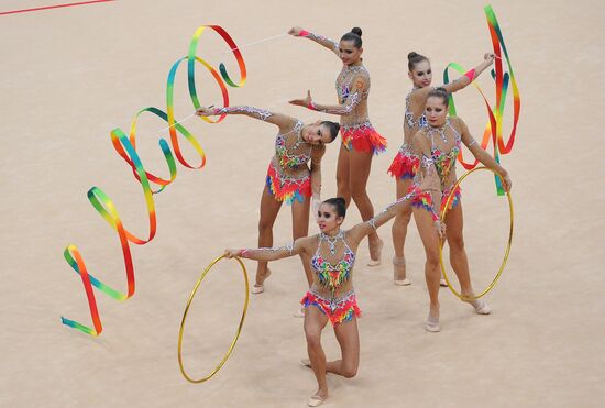 2012 Olympics. Rhythmic gymanstics. Group All-Around final