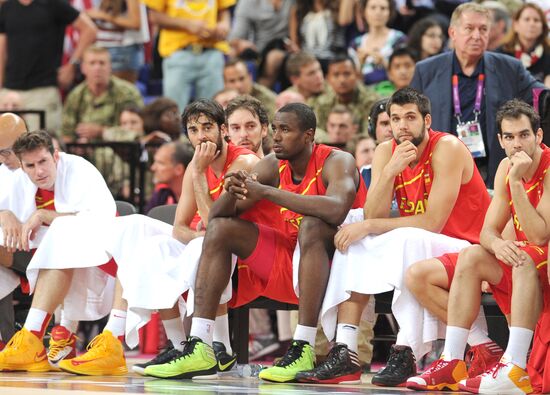 London 2012 Olympics. Men's Volleyball. United States vs. Spain