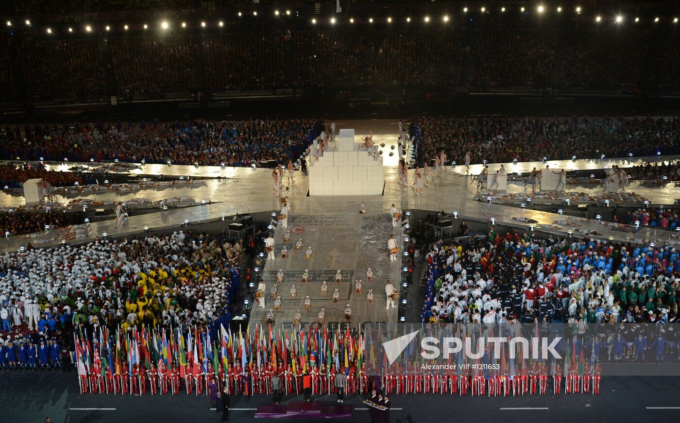 2012 Summer Olympics. Closing ceremony