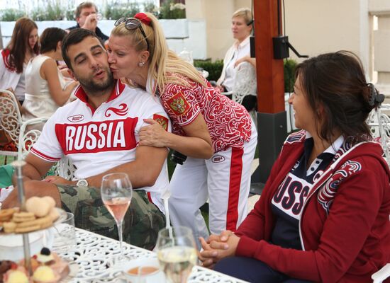 Guests of Bosco Club on Olympics' last day